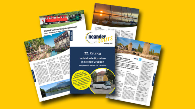 Neandertours Katalog 2025 Titelbild