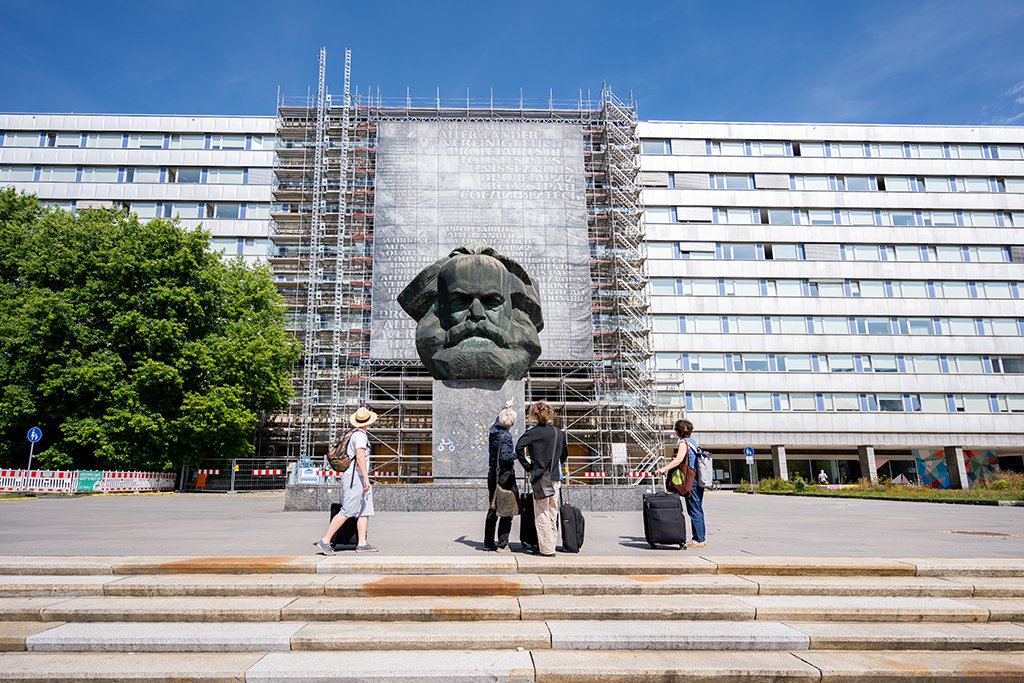 Chemnitz Busreise: Karl-Marx-Monument